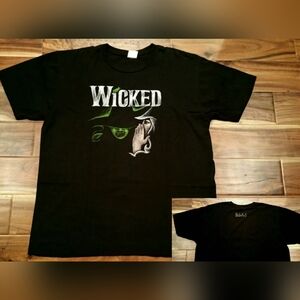 Wicked Broadway Theatre Musical Defy Gravity Witch T-Shirt XL Organic Cotton